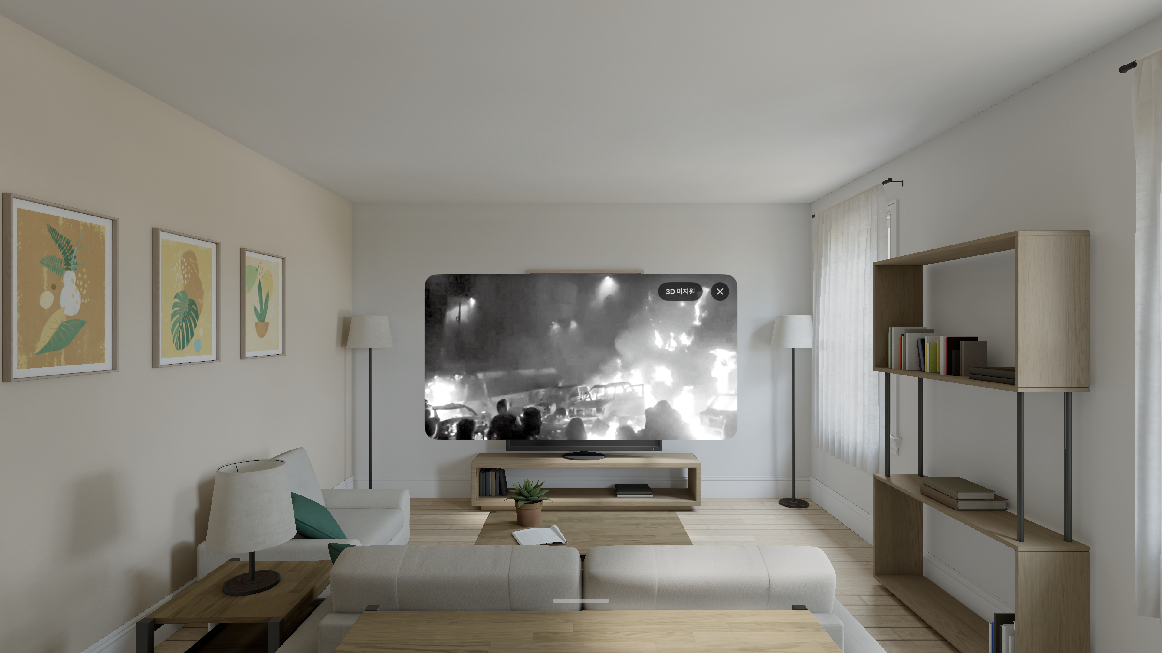 e-NIE VisionOS App 신문 이미지 상세 — RealityKit Spatial 3D 렌더링